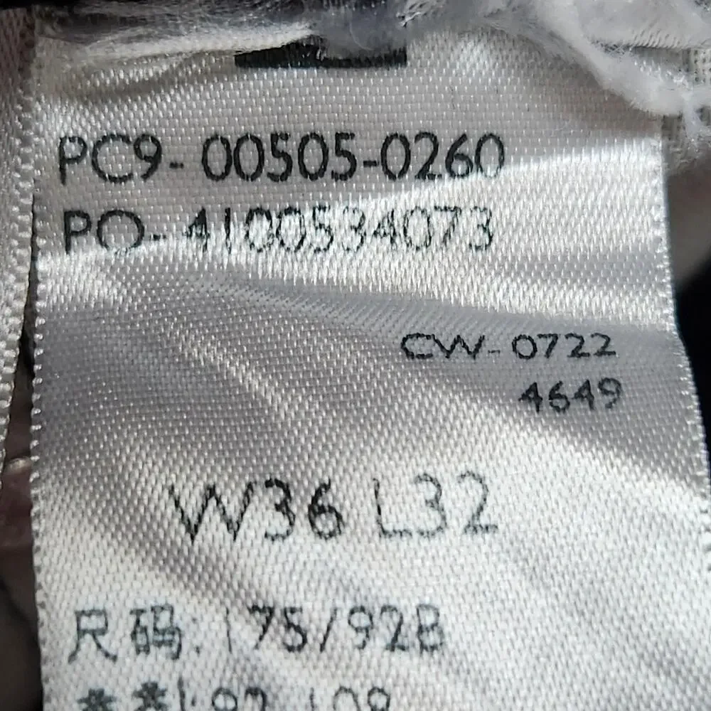 LEVIS 505 Jeans Mens 36x32 Black Straight Leg Zip Fly Classic Denim Actual 34x31
